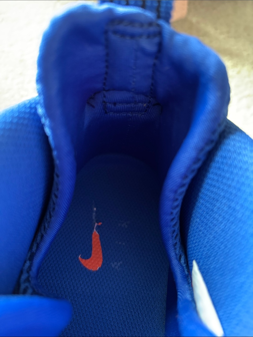 Nike Air Foamposite One Men’s Sneakers Blue and Orange - 10.5 - Picture 14 of 16